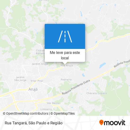 Rua Tangará mapa