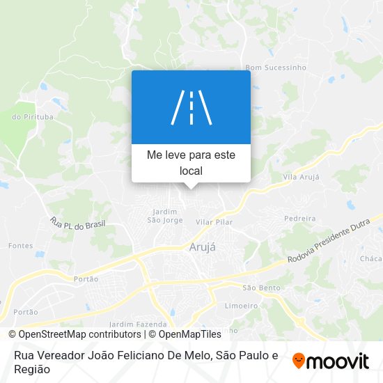 Rua Vereador João Feliciano De Melo mapa