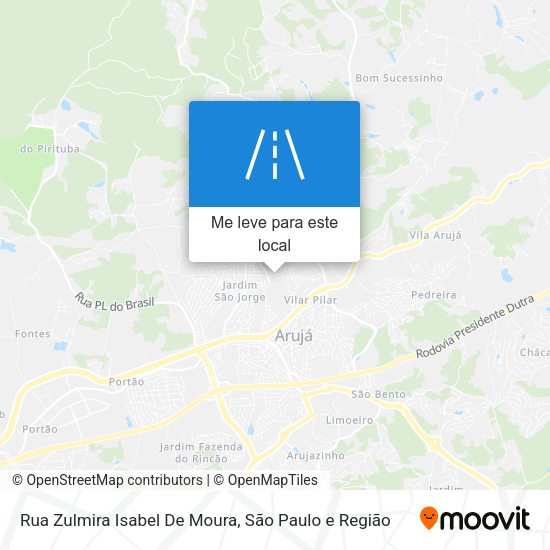 Rua Zulmira Isabel De Moura mapa