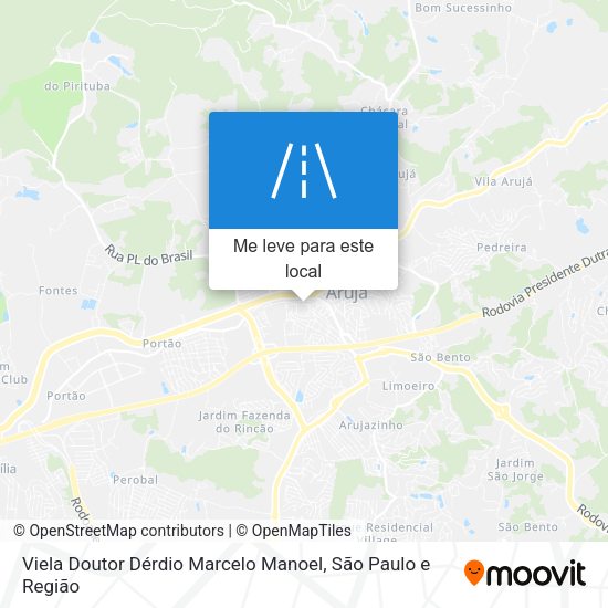 Viela Doutor Dérdio Marcelo Manoel mapa