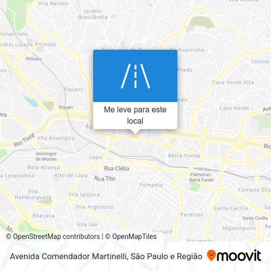 Avenida Comendador Martinelli mapa