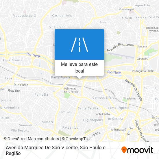 Avenida Marquês De São Vicente mapa