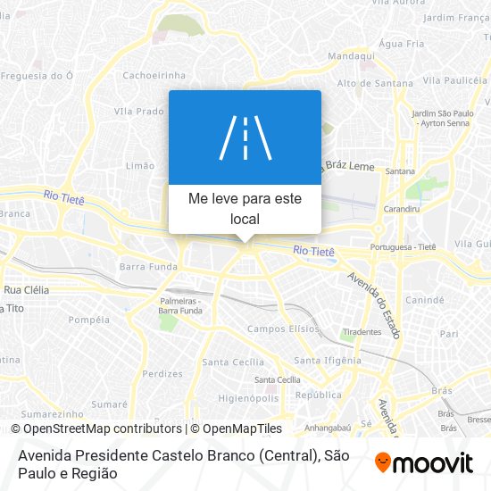 Avenida Presidente Castelo Branco (Central) mapa