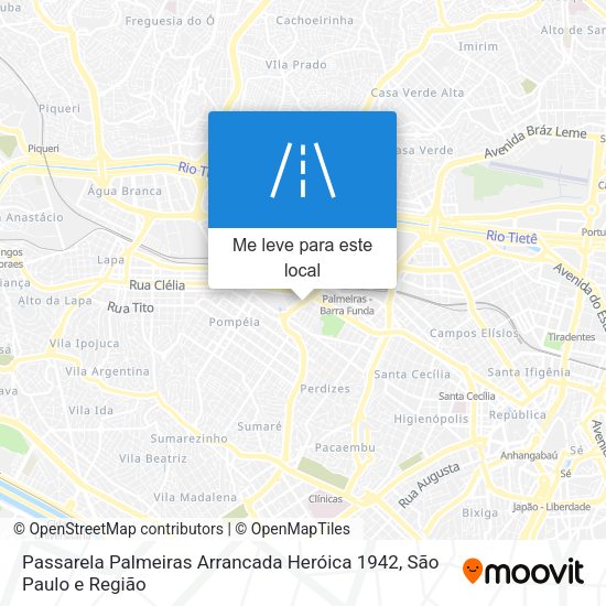 Passarela Palmeiras Arrancada Heróica 1942 mapa