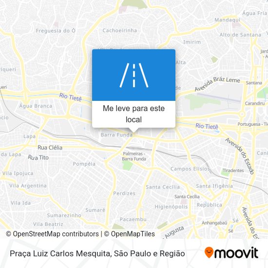Praça Luiz Carlos Mesquita mapa