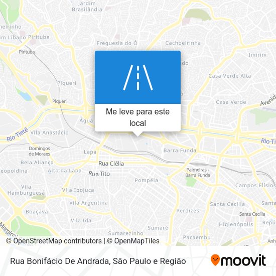 Rua Bonifácio De Andrada mapa