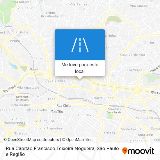 Rua Capitão Francisco Teixeira Nogueira mapa