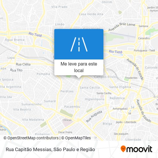 Rua Capitão Messias mapa