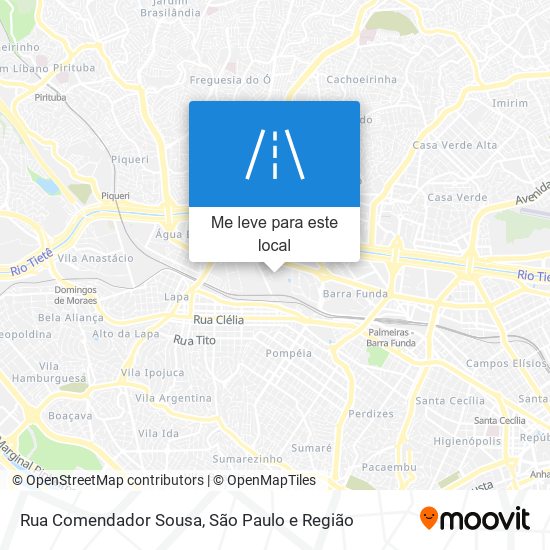 Rua Comendador Sousa mapa