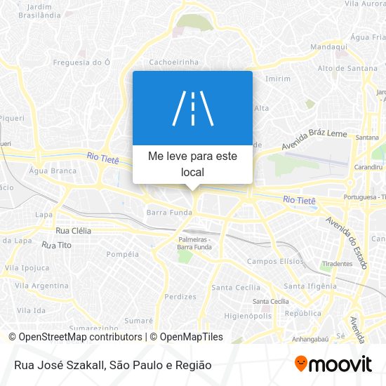 Rua José Szakall mapa