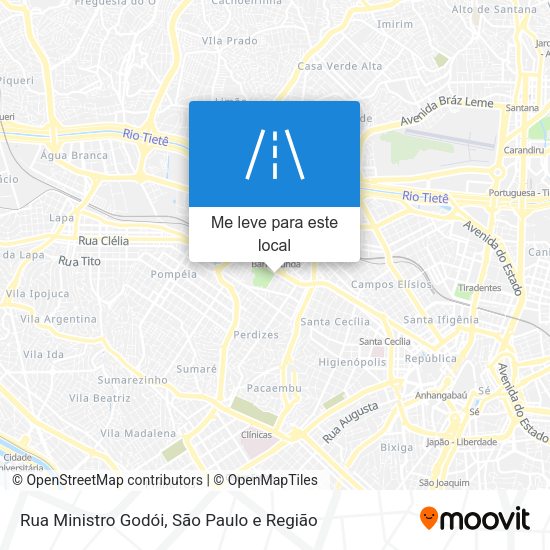 Rua Ministro Godói mapa