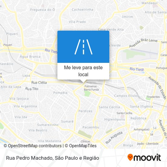 Rua Pedro Machado mapa