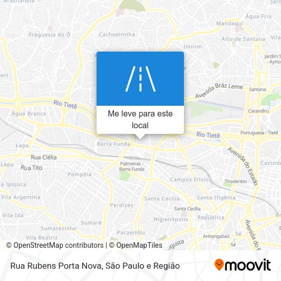 Rua Rubens Porta Nova mapa