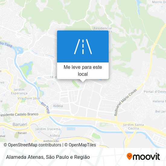 Alameda Atenas mapa