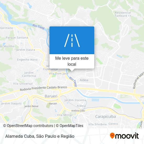 Alameda Cuba mapa