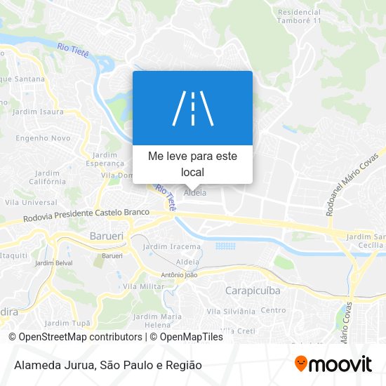 Alameda Jurua mapa