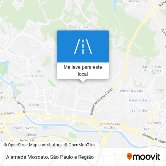 Alameda Moscato mapa