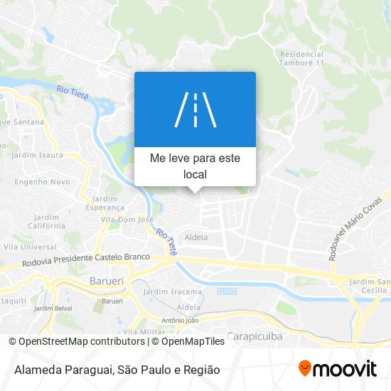 Alameda Paraguai mapa