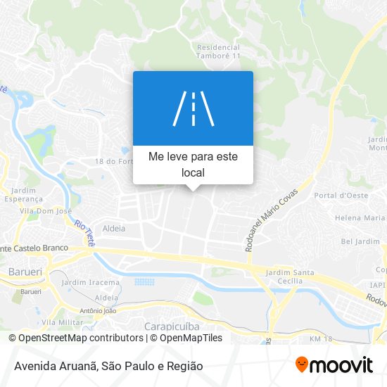 Avenida Aruanã mapa
