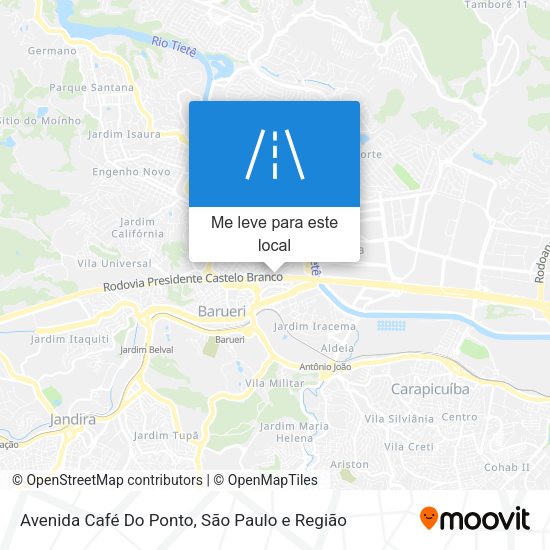 Avenida Café Do Ponto mapa
