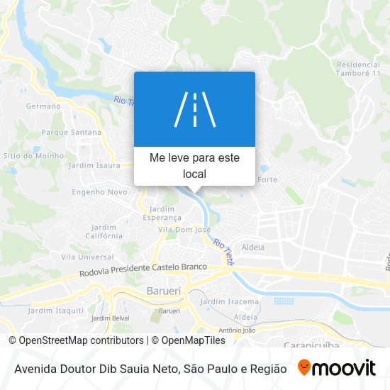 Avenida Doutor Dib Sauia Neto mapa