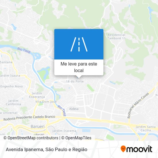 Avenida Ipanema mapa