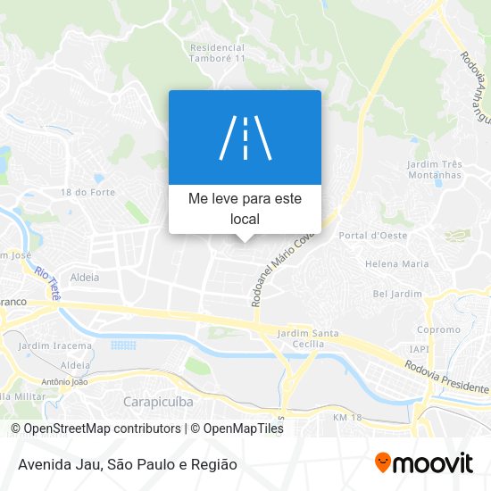 Avenida Jau mapa