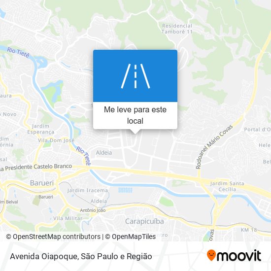 Avenida Oiapoque mapa