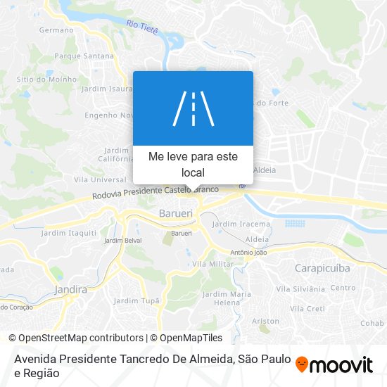 Avenida Presidente Tancredo De Almeida mapa