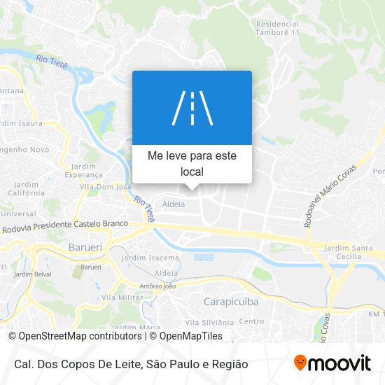 Cal. Dos Copos De Leite mapa