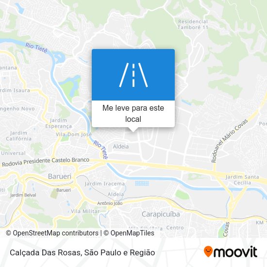 Calçada Das Rosas mapa