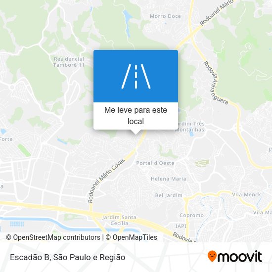 Escadão B mapa