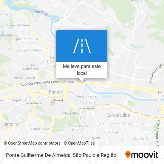 Ponte Guilherme De Almeida mapa