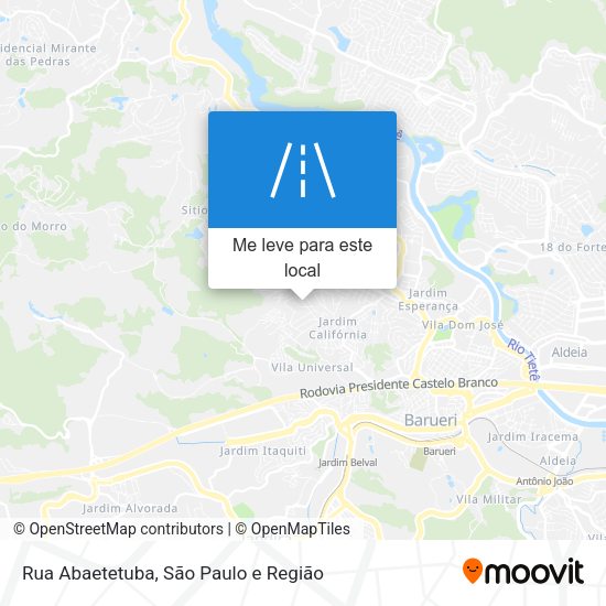 Rua Abaetetuba mapa