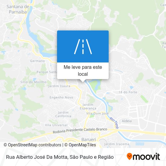 Rua Alberto José Da Motta mapa