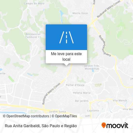 Rua Anita Garibaldi mapa