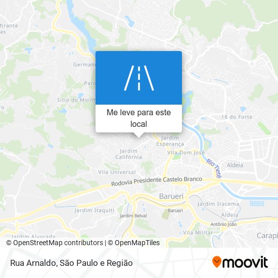 Rua Arnaldo mapa