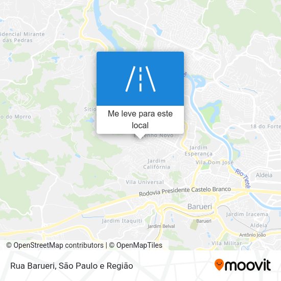 Rua Barueri mapa