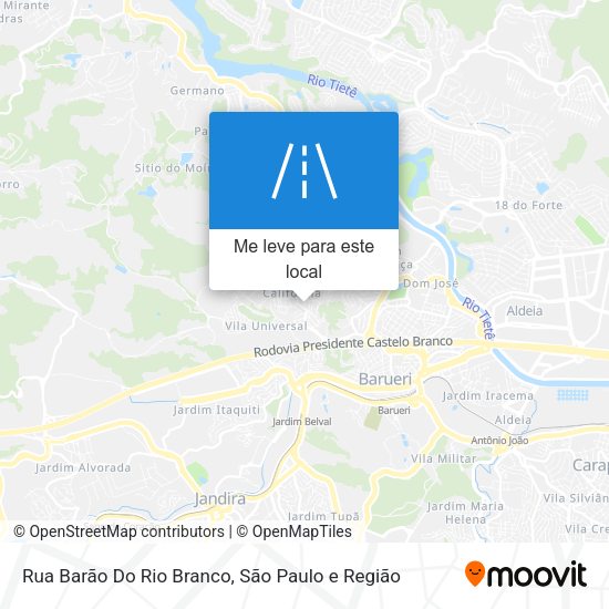 Rua Barão Do Rio Branco mapa