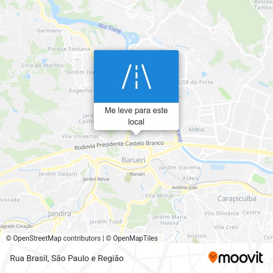 Rua Brasil mapa