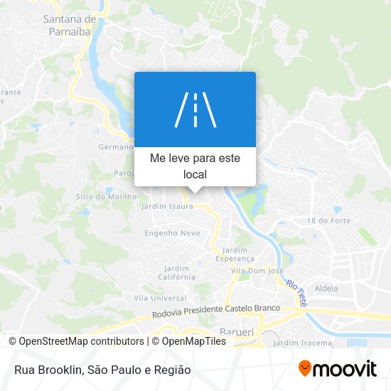 Rua Brooklin mapa