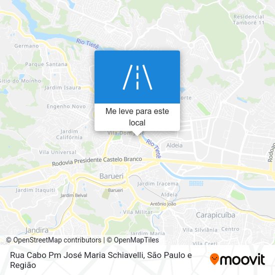 Rua Cabo Pm José Maria Schiavelli mapa