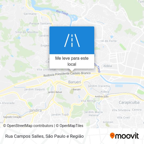 Rua Campos Salles mapa