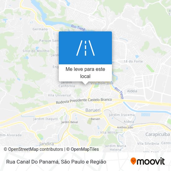 Rua Canal Do Panamá mapa