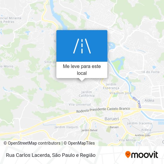 Rua Carlos Lacerda mapa
