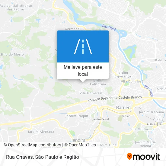 Rua Chaves mapa