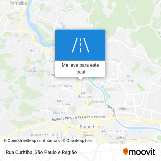 Rua Curitiba mapa