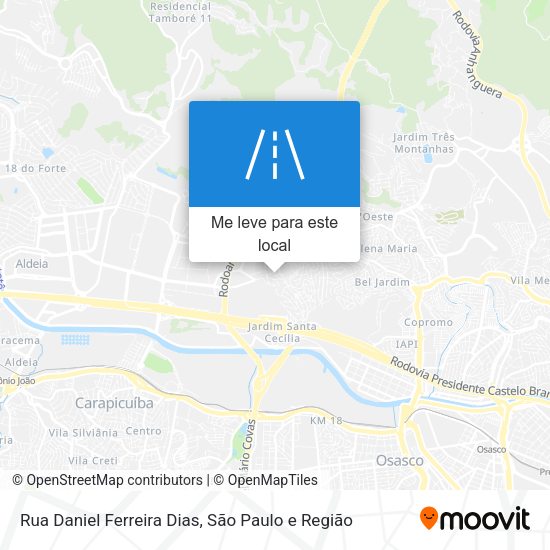 Rua Daniel Ferreira Dias mapa