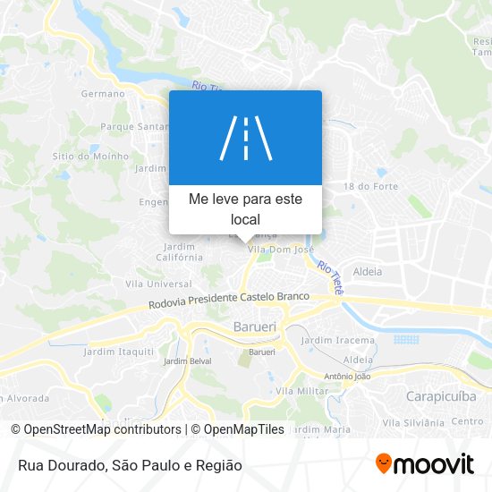 Rua Dourado mapa