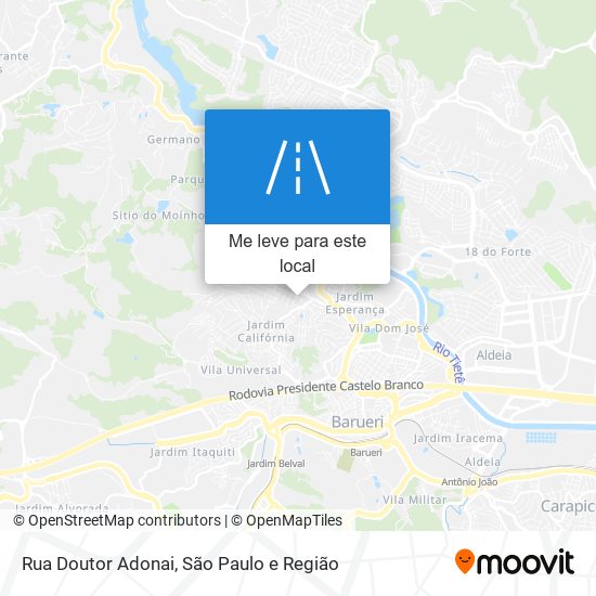 Rua Doutor Adonai mapa